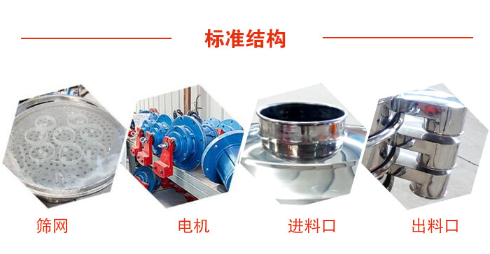 标准筛，筛网，电机，进料口，出料口
